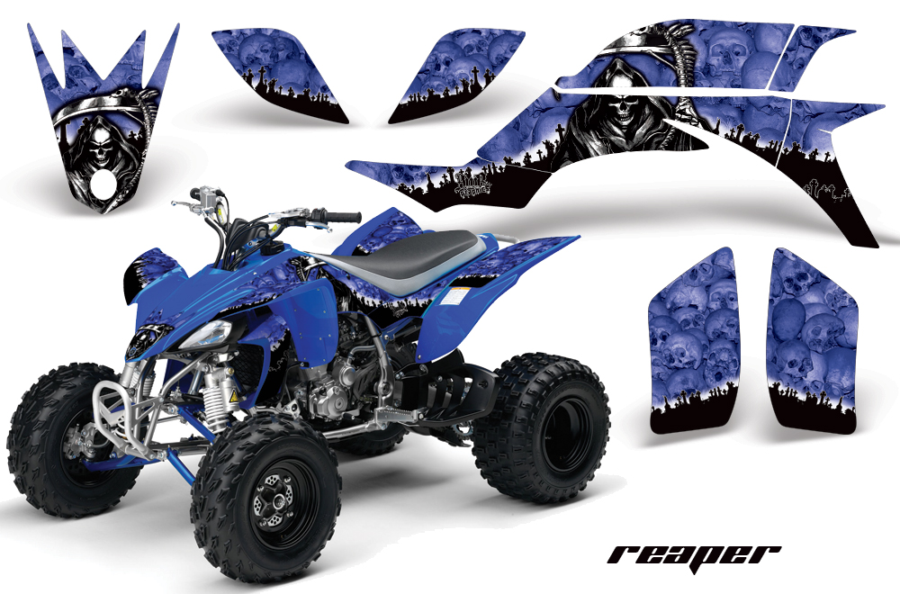 Yamaha YFZ450 04-08 Graphics Reaper Blue